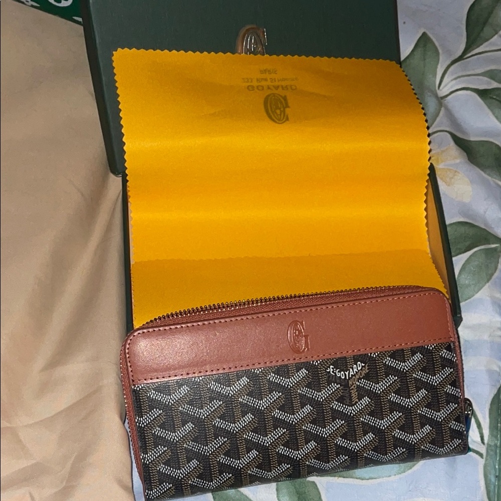 Goyard Brown and Black Wallet